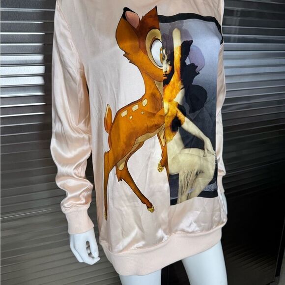 Givenchy Bambi Disney Graphic Silk Lightweight Sweatshirt Pullover - Picture 2 of 9